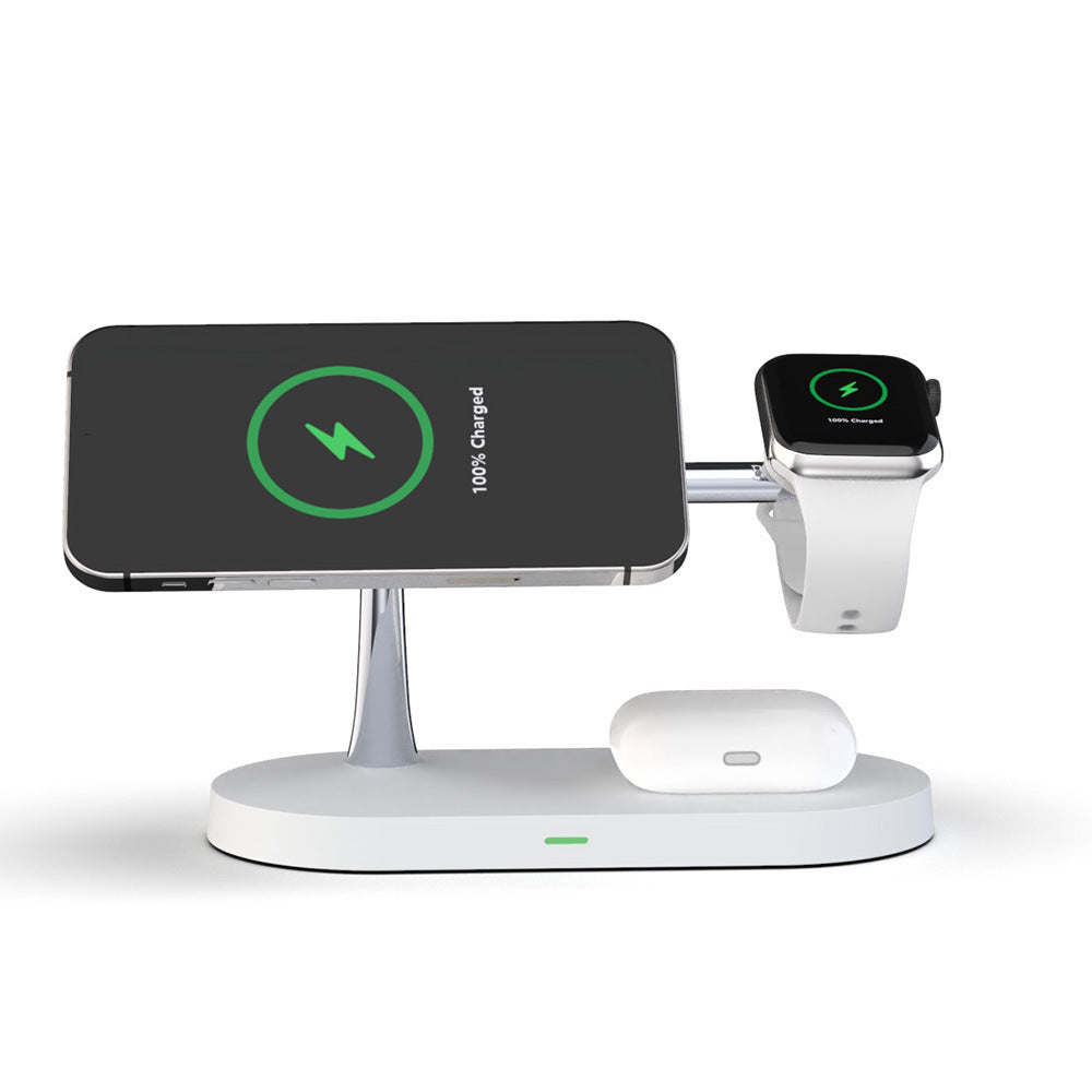 Multifunctional Five-In-One Magnetic Wireless Charging Mobile Phone Holder Charger 15W Fast Charge