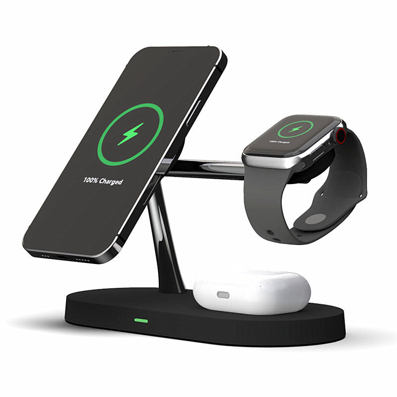 Multifunctional Five-In-One Magnetic Wireless Charging Mobile Phone Holder Charger 15W Fast Charge