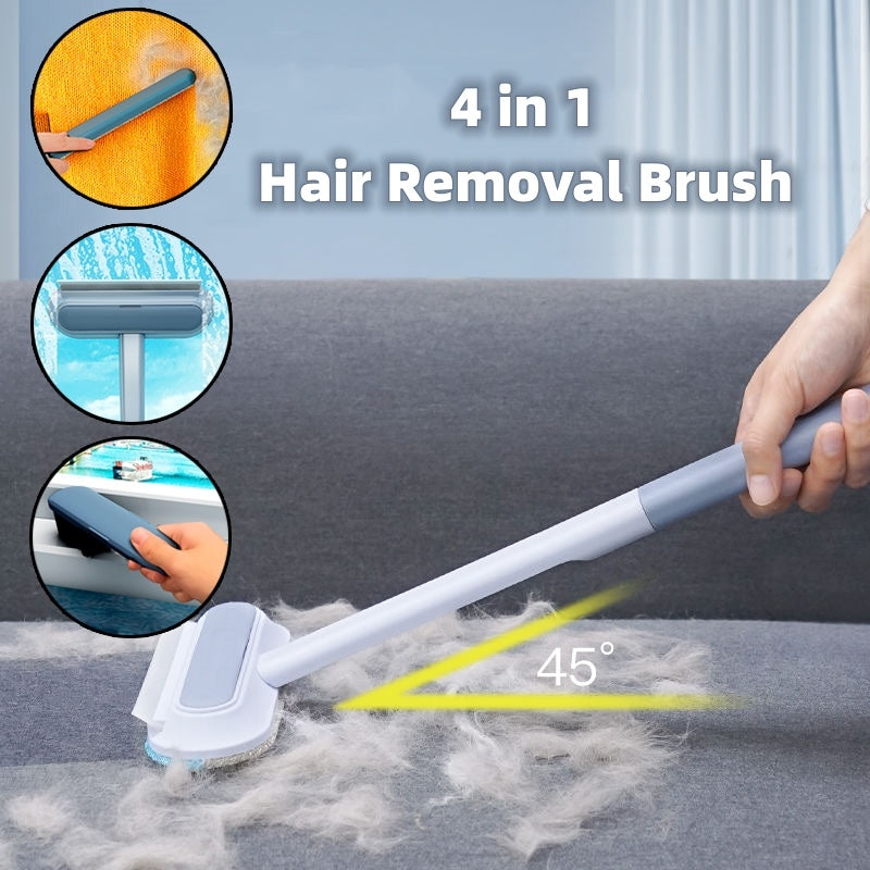 4 In 1 Multifunctional Hair Removal Brush Pet Dog Cat Hair Cleaner Brush Window Screen Cleaning Tool Gadgets
