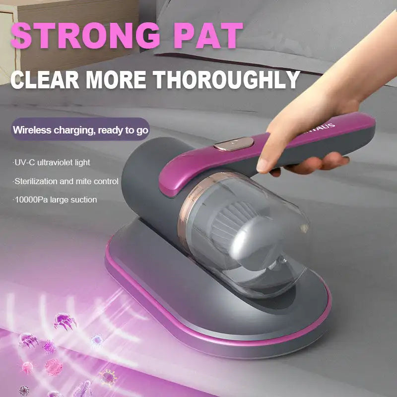Electric UV Mite Remover Bed Mattress Sofa Pillows Mite Removal Instrument Waterproof Mini Vacuum Cleaner