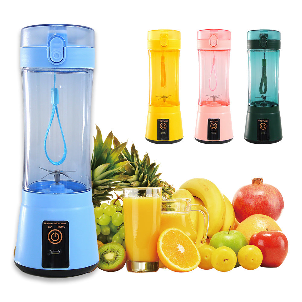Portable Electric Fruit Juicer Wireless USB Rechargeable Mini Mixer Smoothie Blender Machine