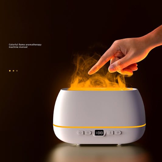 3D Flame Humidifier 200ml USB Flame Aroma Diffuser Household Aromatherapy Diffuser