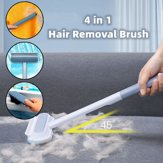 4 In 1 Multifunctional Hair Removal Brush Pet Dog Cat Hair Cleaner Brush Window Screen Cleaning Tool Gadgets