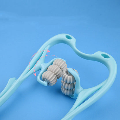 Multifunctional Manual Six-wheel Neck Massage Relieve Roller Massage Tool