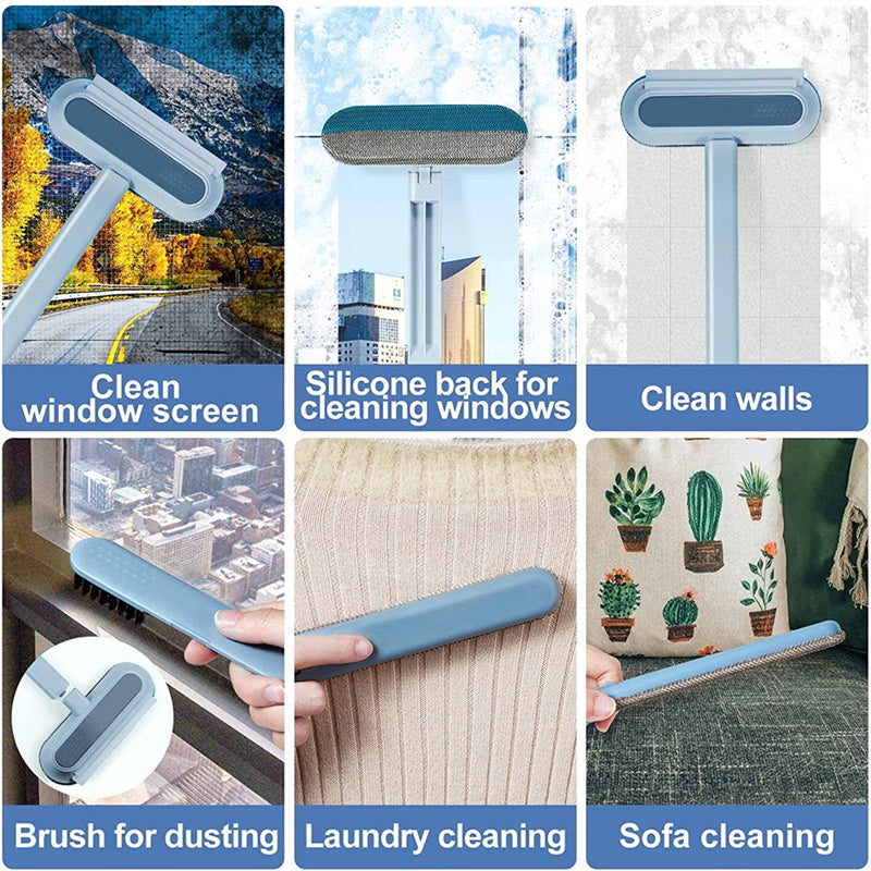 4 In 1 Multifunctional Hair Removal Brush Pet Dog Cat Hair Cleaner Brush Window Screen Cleaning Tool Gadgets