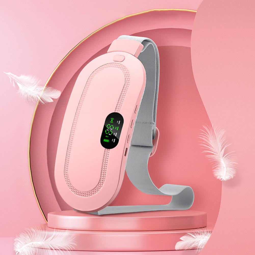 Electric Heating Pad Smart Warm Belt Relief Waist Pain Cramps Vibrating Massager Electric Belt