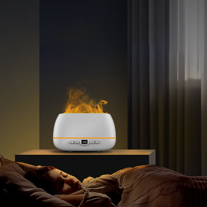 3D Flame Humidifier 200ml USB Flame Aroma Diffuser Household  Aromatherapy Diffuser