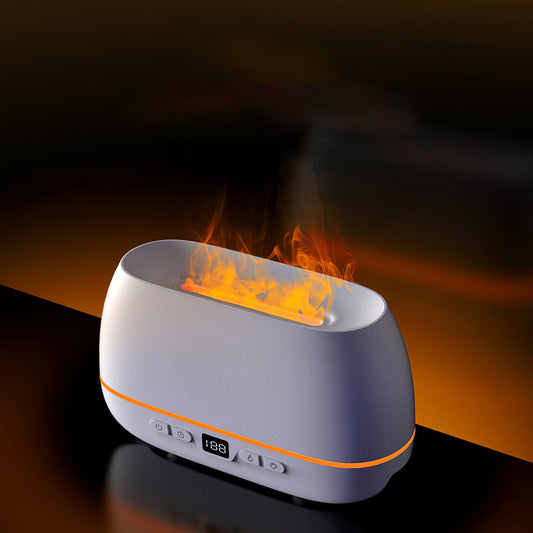 3D Flame Humidifier 200ml USB Flame Aroma Diffuser Household  Aromatherapy Diffuser