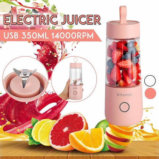 350ml Portable Blender Juicer Electric Mixer Smoothie Juice Blender Bottle Kitchen Gadgets