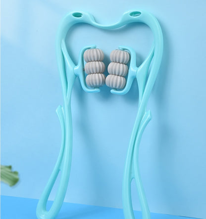 Multifunctional Manual Six-wheel Neck Massage Relieve Roller Massage Tool