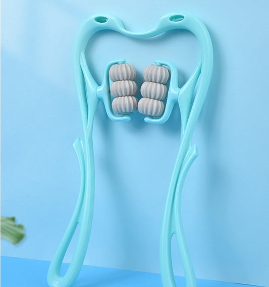 Multifunctional Manual Six-wheel Neck Massage Relieve Roller Massage Tool