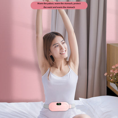 Electric Heating Pad Smart Warm Belt Relief Waist Pain Cramps Vibrating Massager Electric Belt